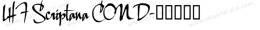 LHF Scriptana COND字体转换